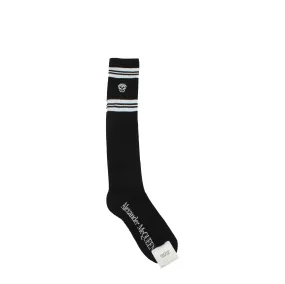 Alexander McQueen Chaussettes et chaussettes Men Coton noir / blanc