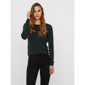 Pull en maille Col rond Manches longues vert Ella | 3 Suisses