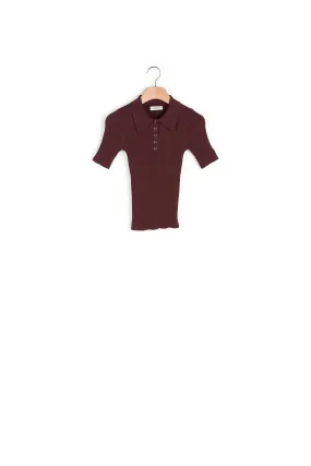 Pull polo manches courtes